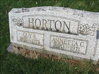 Horton, Guy R. and Annetta C